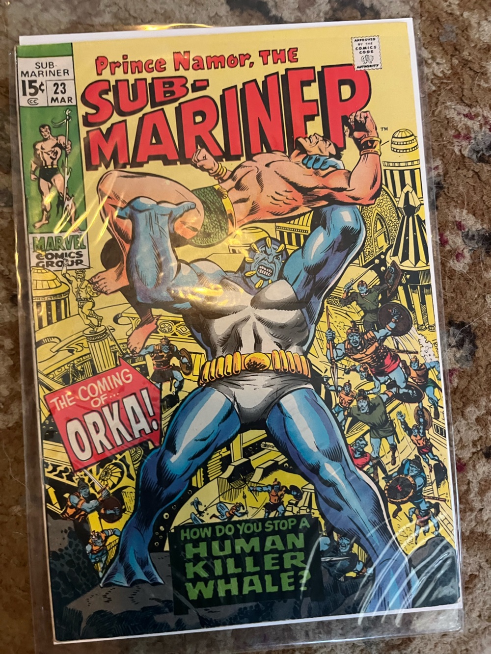 Sub-Mariner #23 - "The Coming of Orka!" (Marvel Comics, March 1970)